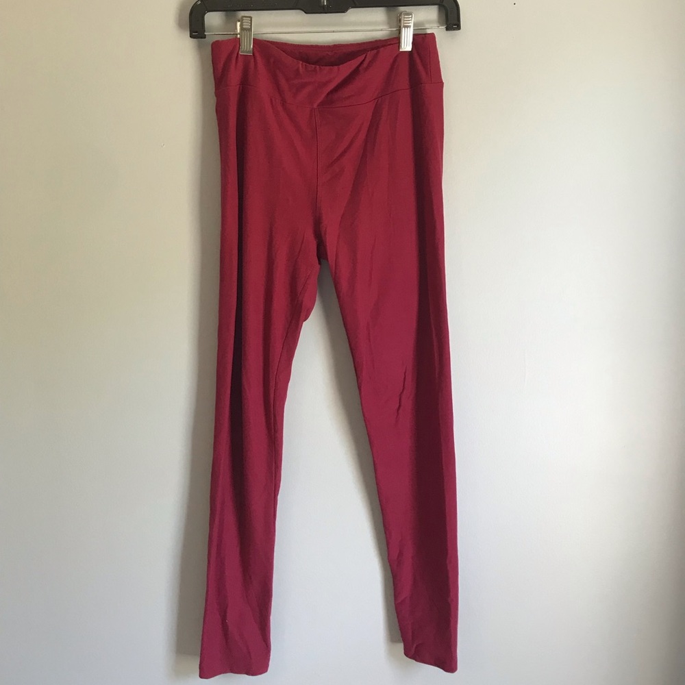 LuLaRoe Maroon Leggings